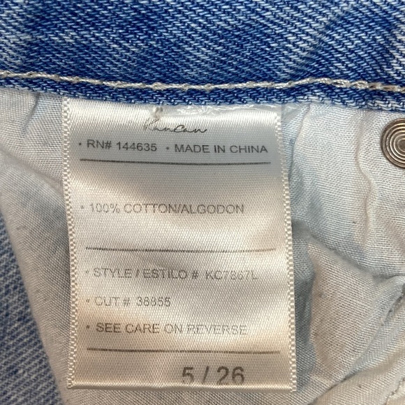 Kancan Size 26 Kyla Ripped Distressed Light Wash 90's Mom Boyfriend Jeans: 4985 - Picture 10 of 12